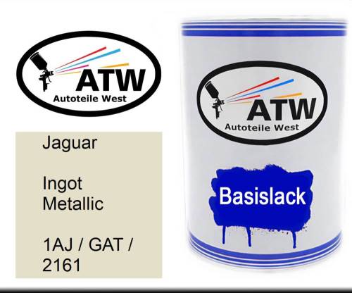 Jaguar, Ingot Metallic, 1AJ / GAT / 2161: 500ml Lackdose, von ATW Autoteile West.